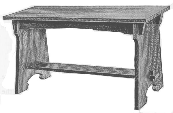 Mission Piano Bench
