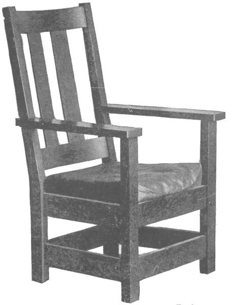 Mission Curved Back Arm Chair