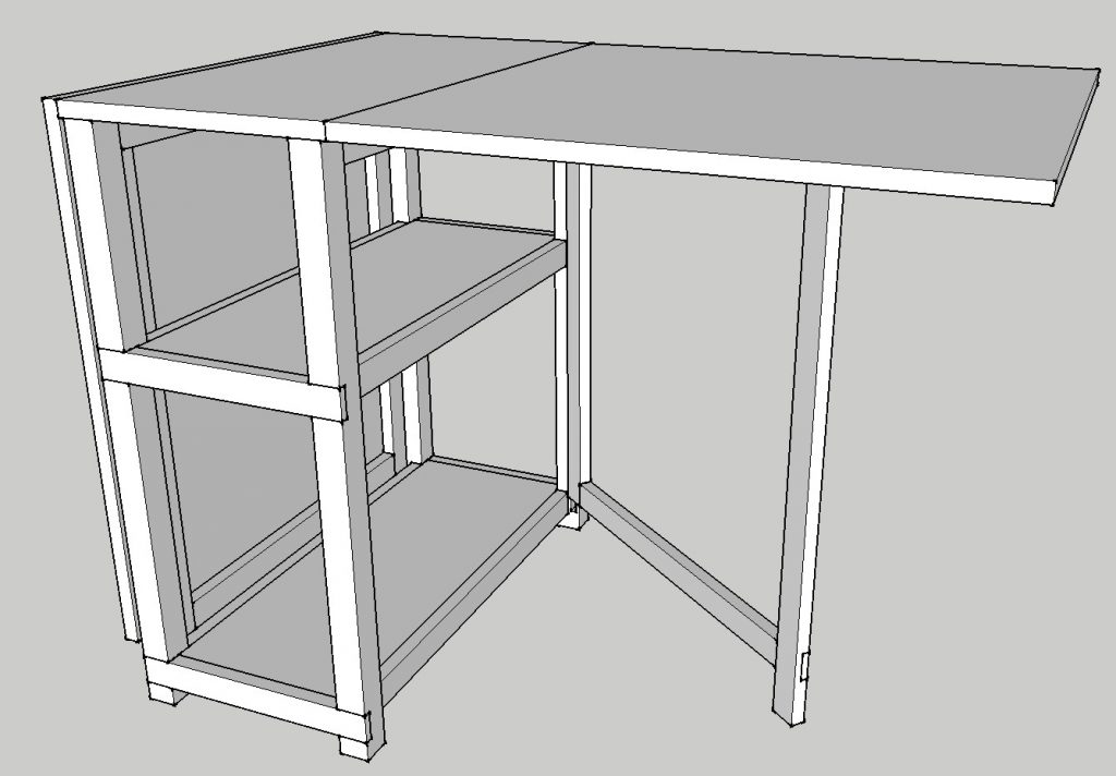 Folding Craft Table Plans