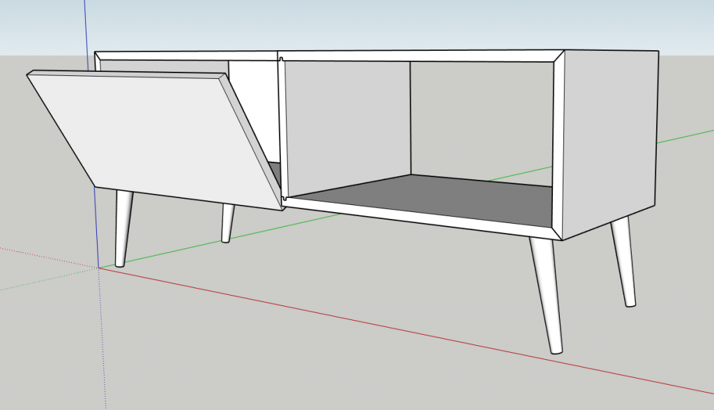 TV Stand Plans - Mid-Century Modern