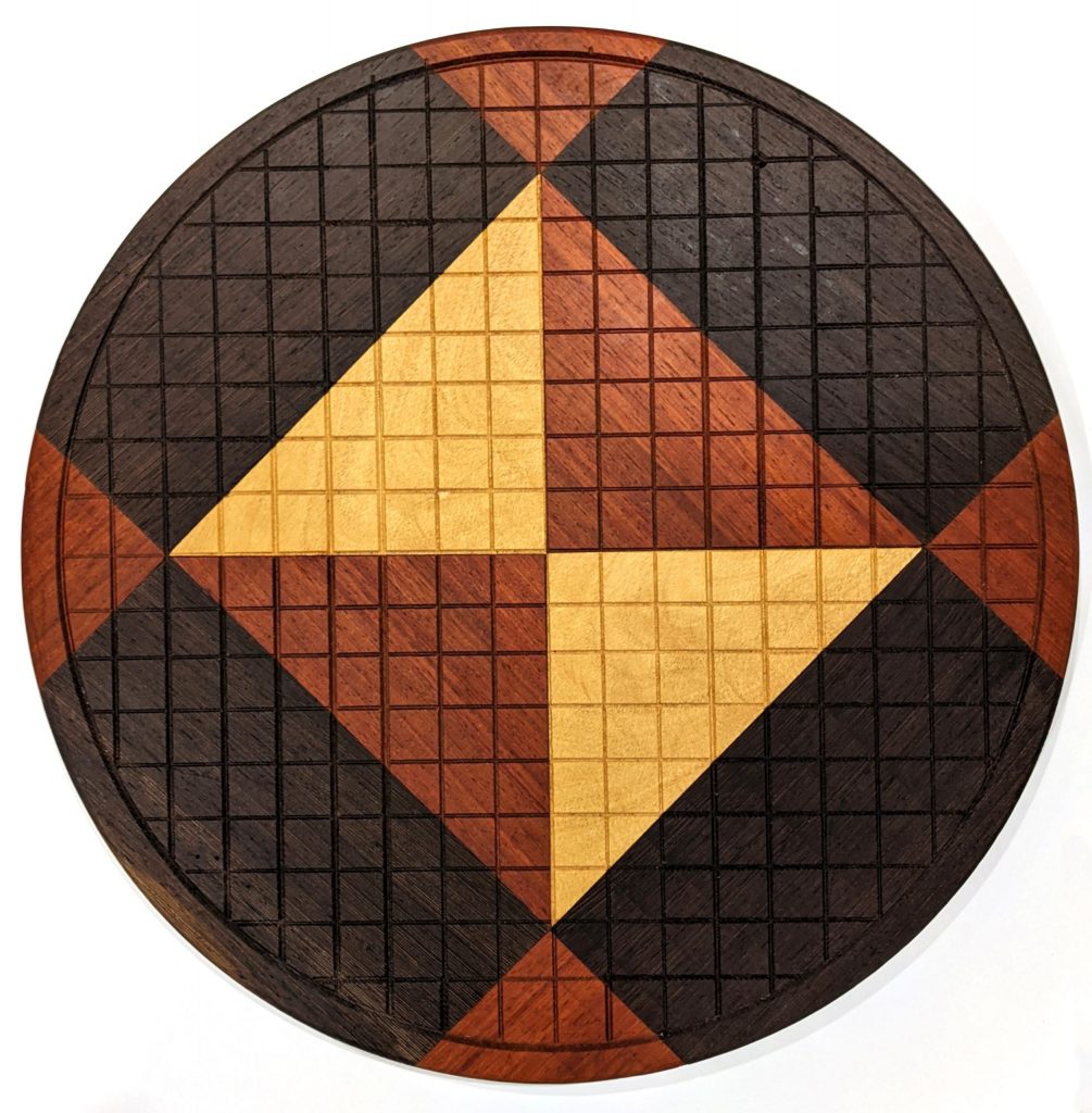 Pai Sho Board - Wenge, Yellowheart, Padauk